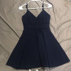 Francesca’s Jun & Ivy Navy Blue Dress in size S